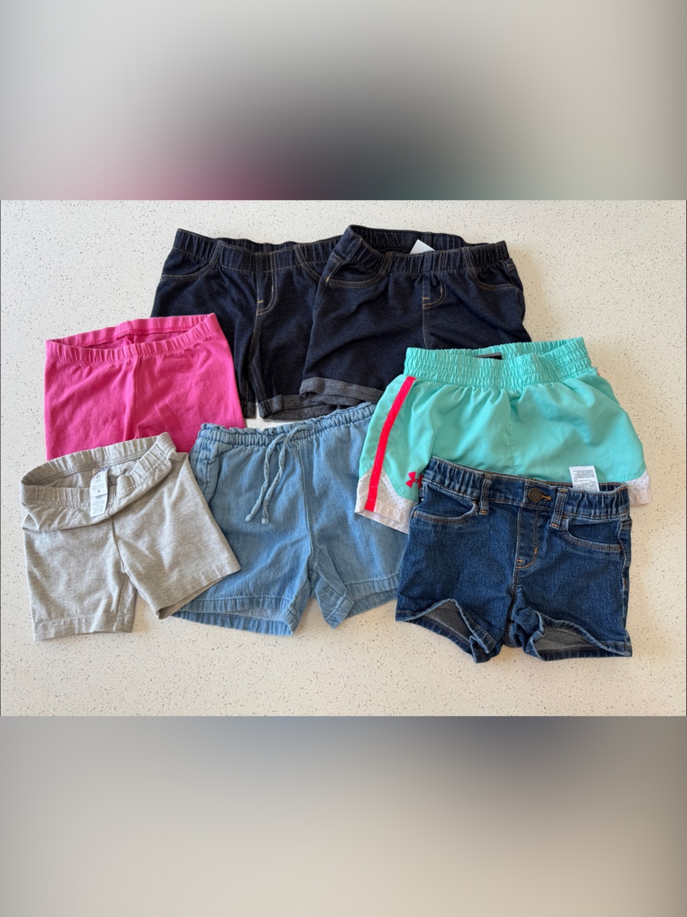 girls shorts lot- size 4T.